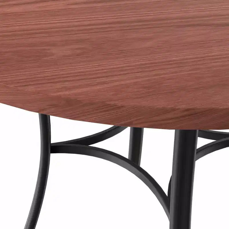 Table de salle à manger ronde de 36 pouces pour 4 personnes, plateau en faux marbre avec pieds en métal pour cuisine, petits espaces