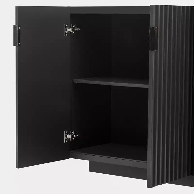 Buffet avec 4 portes et 4 étagères, Armoire de rangement pour salon, salle à manger, cuisine