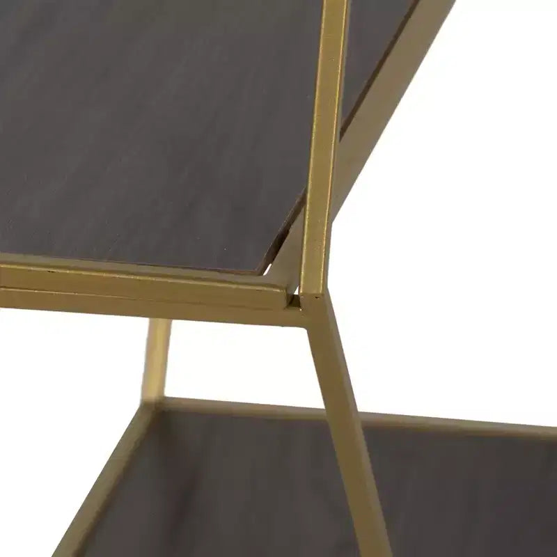 Étagères murales hexagonales modernes pour la décoration intérieure - Rangement en bois avec cadre métallique pour bureau
