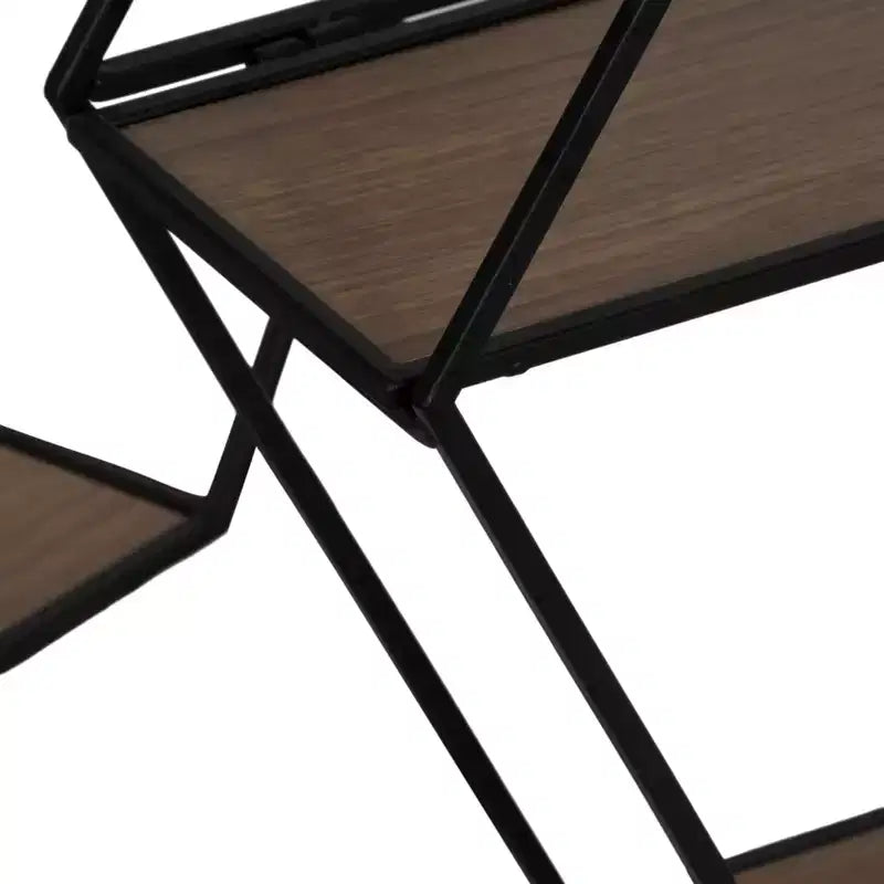 Étagères murales hexagonales modernes pour la décoration intérieure - Rangement en bois avec cadre métallique pour bureau
