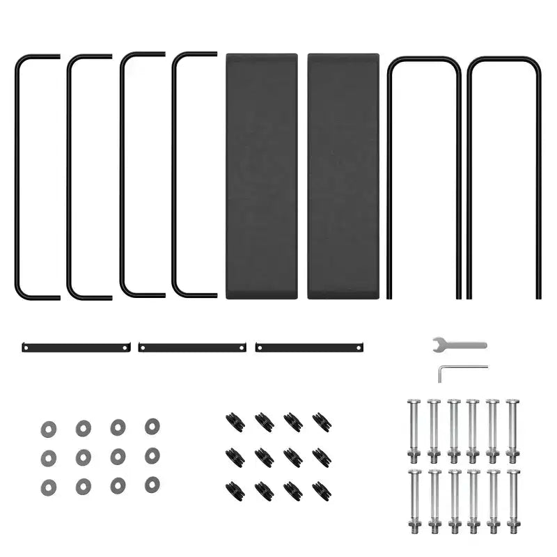 Range-bûches robuste noir pour l'intérieur/l'extérieur