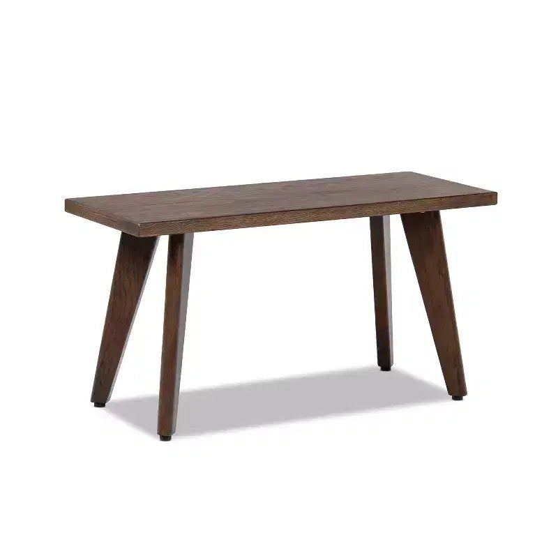 Banc en chêne rouge massif de 35,5 po