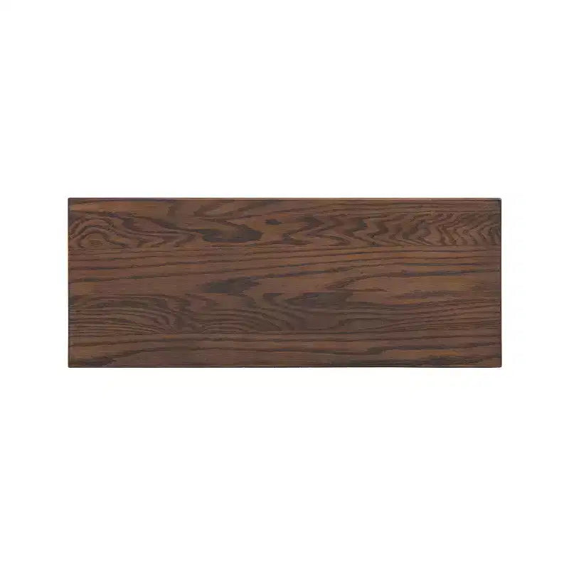 Banc en chêne rouge massif de 35,5 po