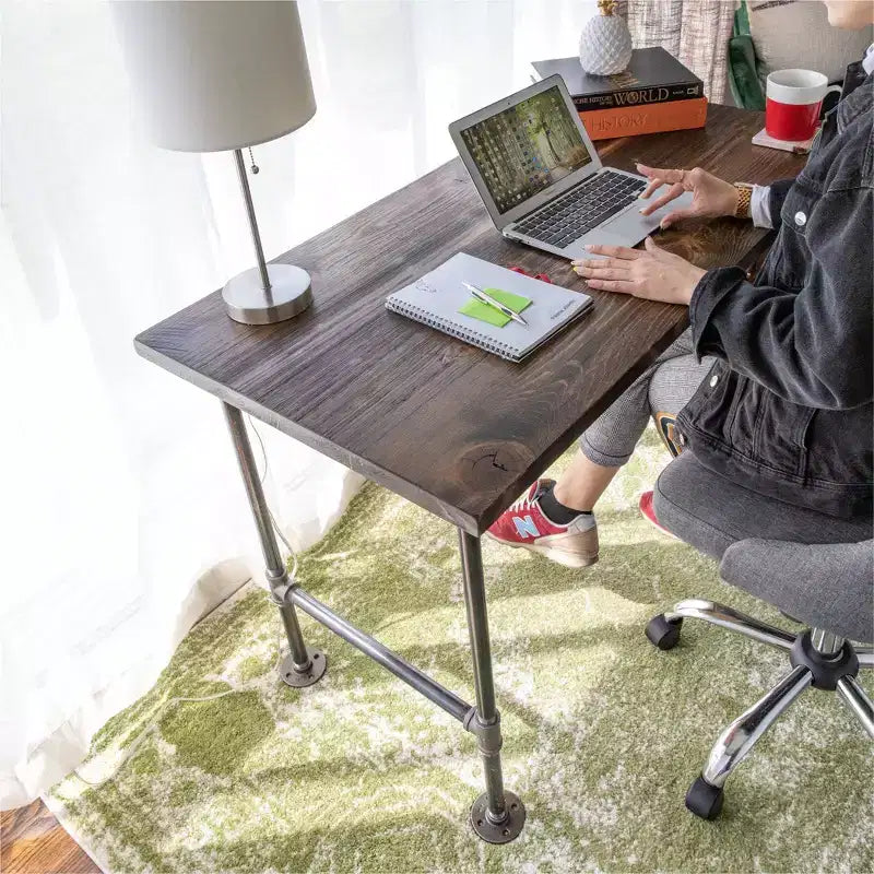 Bureau en bois massif marron Trail