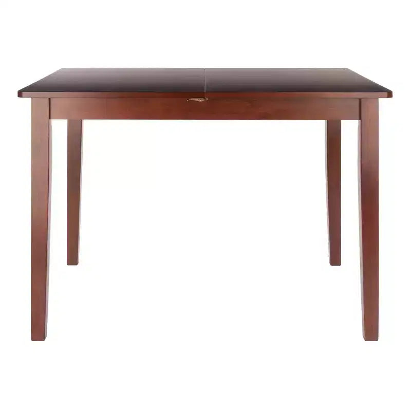 Table à manger extensible Noyer - Rallonge papillon intégrée, 6 places