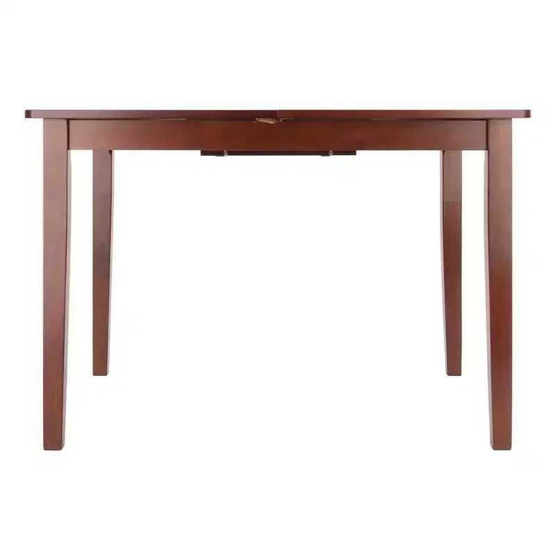 Table à manger extensible Noyer - Rallonge papillon intégrée, 6 places