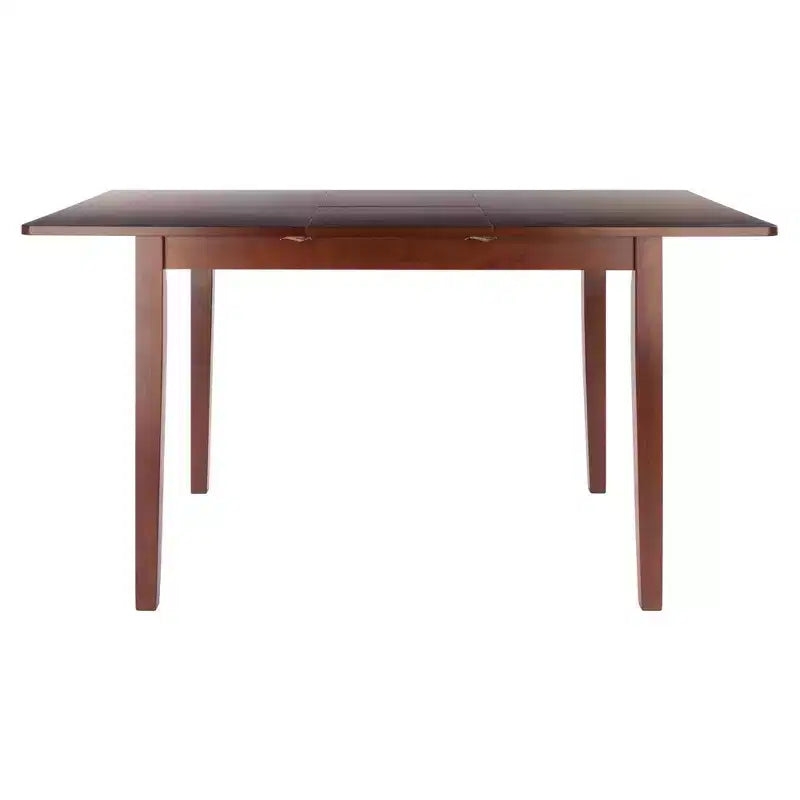 Table à manger extensible Noyer - Rallonge papillon intégrée, 6 places