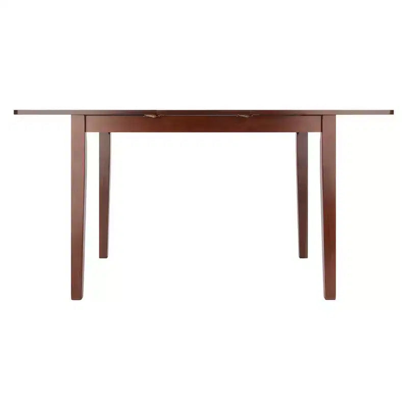 Table à manger extensible Noyer - Rallonge papillon intégrée, 6 places