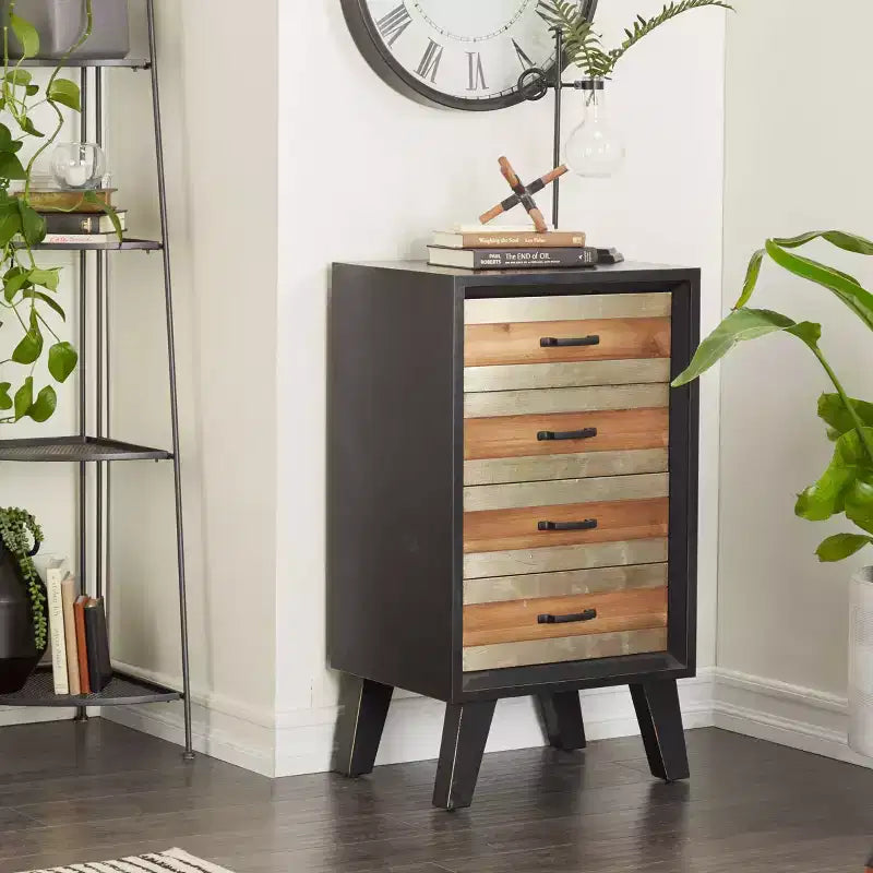 Armoire moderne en MDF noir