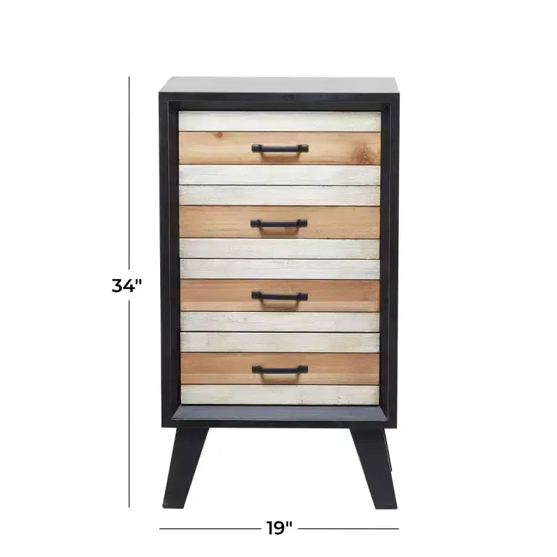 Armoire moderne en MDF noir