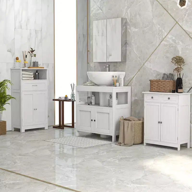 Armoire de toilette avec miroir, 24x26 pouces, en acier inoxydable, meuble de rangement mural avec portes doubles, argenté