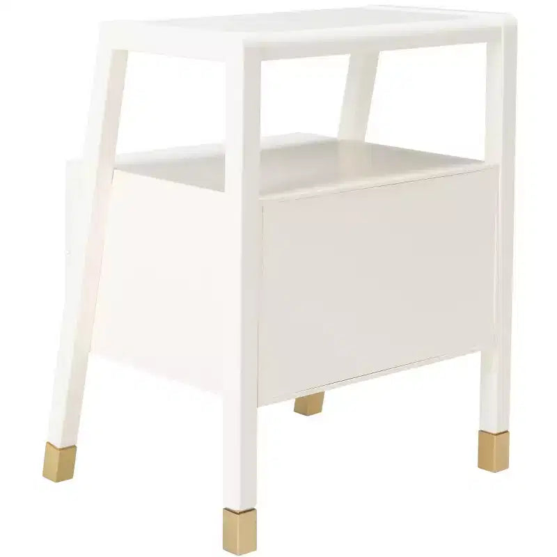 Table d'appoint 2 tiroirs 1 étagère