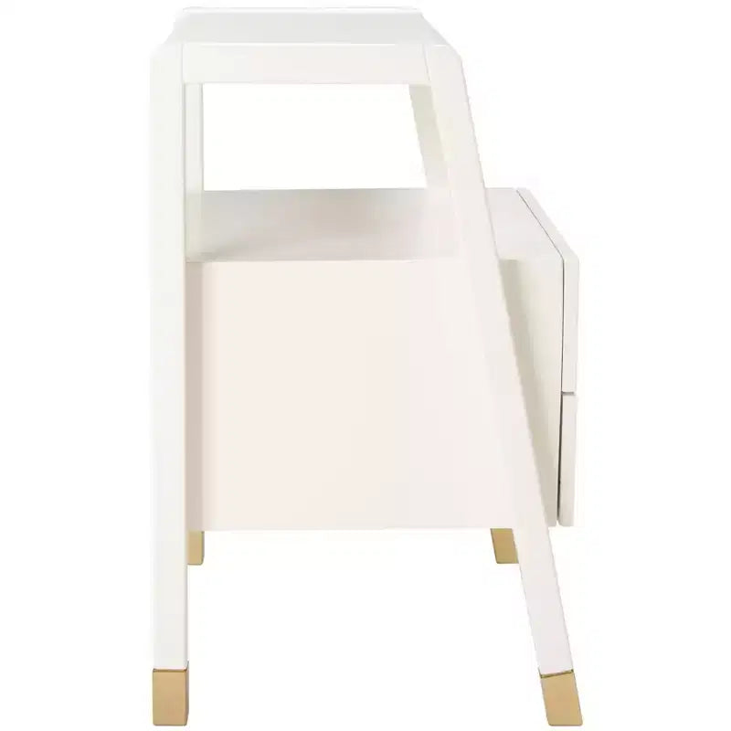 Table d'appoint 2 tiroirs 1 étagère